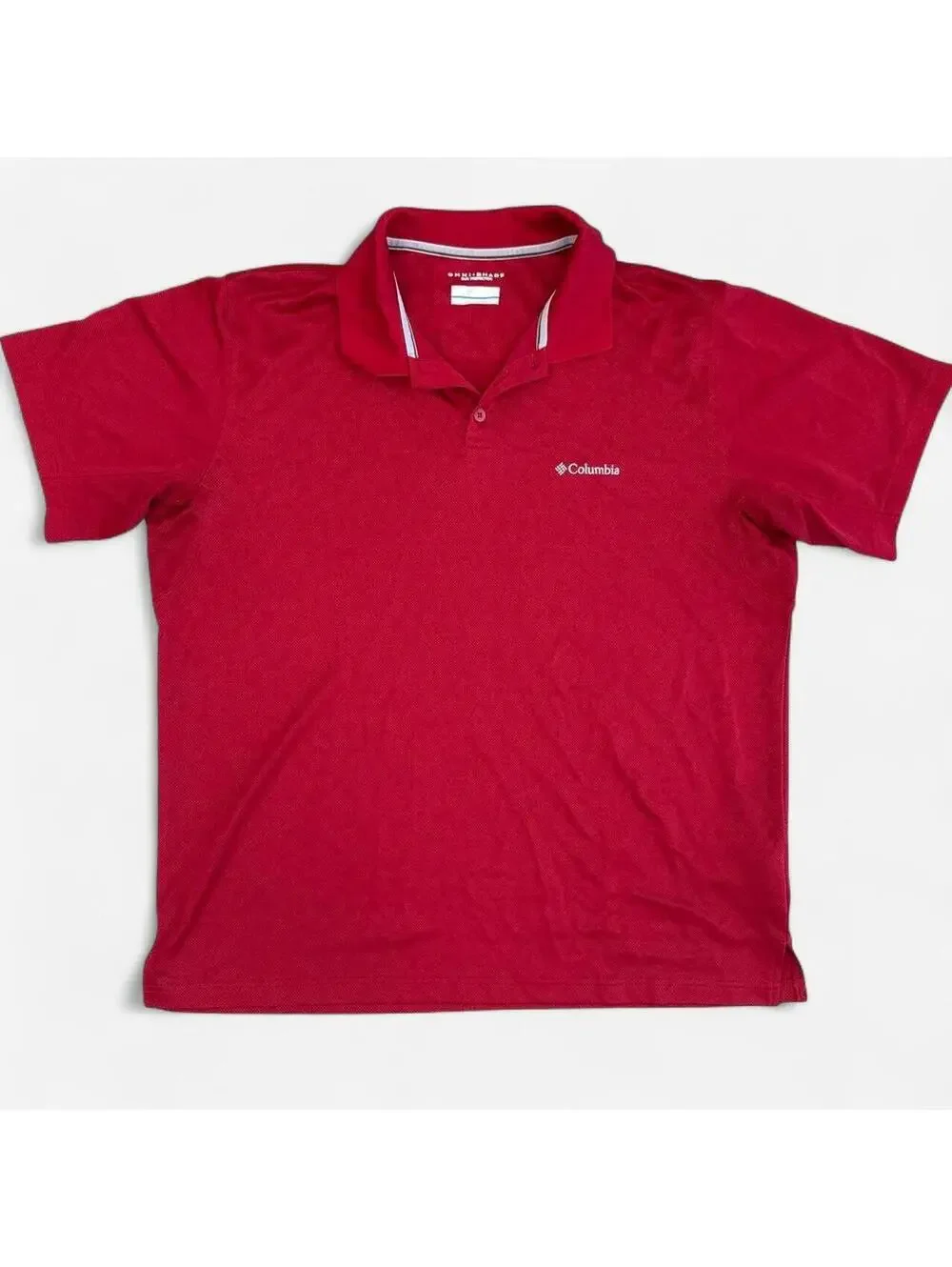 Columbia Sportswear red polo shirt